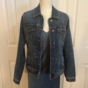 BLOSSOM Women Jeans Jacket, Blue, Medium